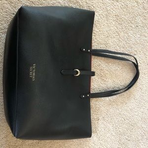 Victoria’s Secret Black Tote with Red Interior